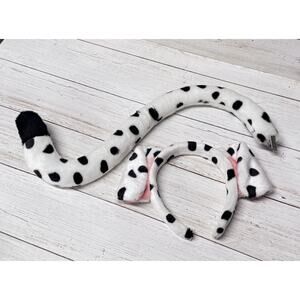 Dalmatian ears headband with matching clip on tail! NICE! QUALITY!